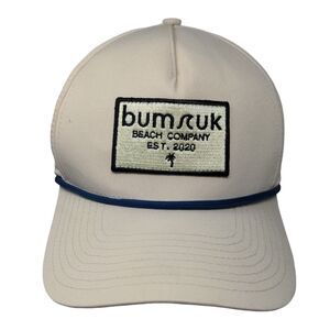 Bumruk Beach Company Patch Snapback Rope Hat Tan One Size Laser Cut